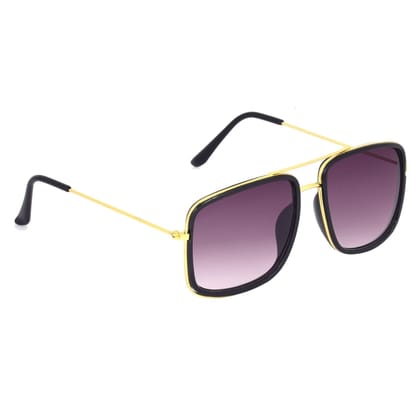 Dervin Square Sunglasses for Men (Black)