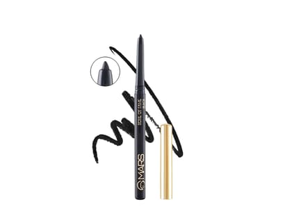 MARS Kohl of Fame Up to 12 Hours Stay Retractable Kajal, Smudgeproof and Waterproof, Long Lasting (0.35g) - Black