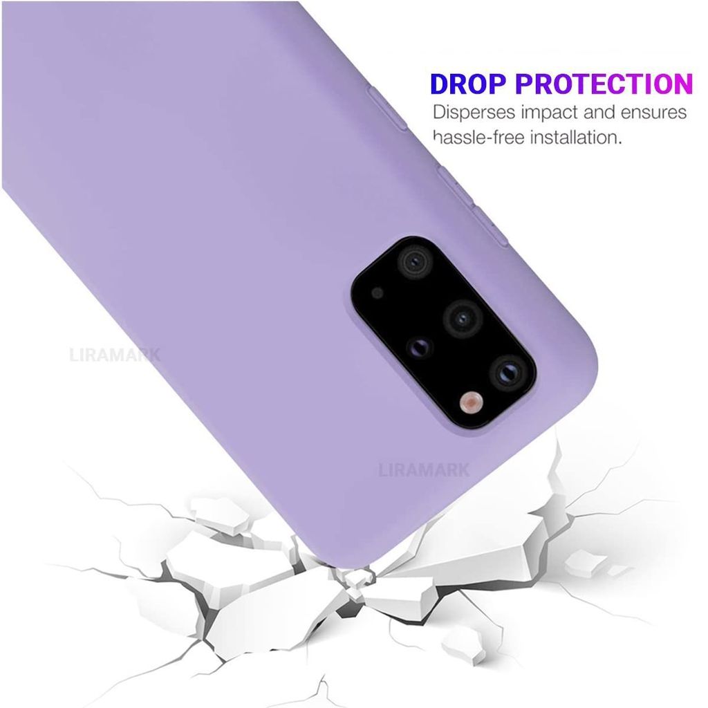 LIRAMARK Liquid Silicone Soft Back Cover Case for Samsung Galaxy S20 Plus / S20 Plus 5G