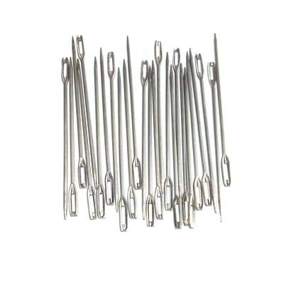 Nawani 20 Pic Bag Needles Non Stain Hand Needles Stitching, Size 14 cm.