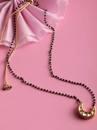Gold-Plated  Black Mangalsutra