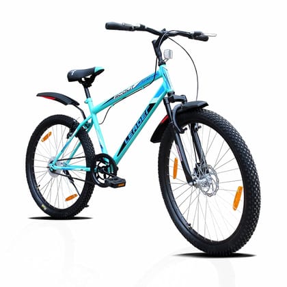 Leader Scout 26T Front Suspension Front Disc Sea Green_ Black For MTB Ride 26 T Mountain Cycle (Single Speed, Green, Black)