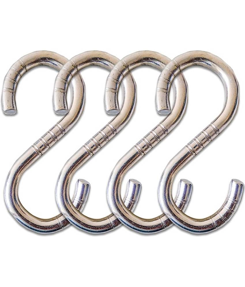 Laxmi Garden Zula Swing S Hook (Pack of 4) Set of 4 Stainless Steel Hooks