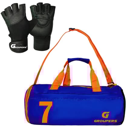 GROUPERS Combo Set of Duffle Polyester Bag with GloveslDuffle Bags Travel