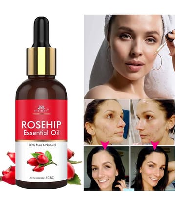 Intimify Rosehip Essential Oil, Anti Acne Face Oil, Skin Brightening Face Oil, 30 Ml