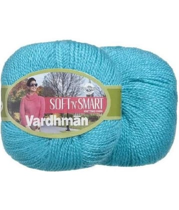 Soft n Smart Wool Soft Fingering Crochet 200gm Shade NO-3 Sky Blue