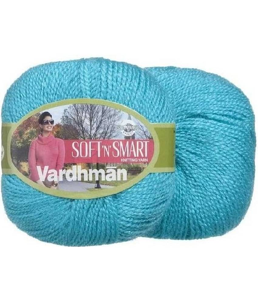 Soft n Smart Wool Soft Fingering Crochet 200gm Shade NO-3 Sky Blue