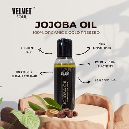 Velvet Soul Jojoba Oil - Nature&apos;s Gift for Radiant Skin and Hair