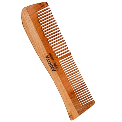 Ankita Neem Wooden Comb|Treated with Herbal Oils For Multi-Actions|Detangling, Frizz Control & Shine,Suited For All Types of Hair(NW-23) Ankita Neem Wooden Comb|Treated with Herbal Oils For Multi-Actions|Detangling, Frizz Control & Shine,Suited For All T