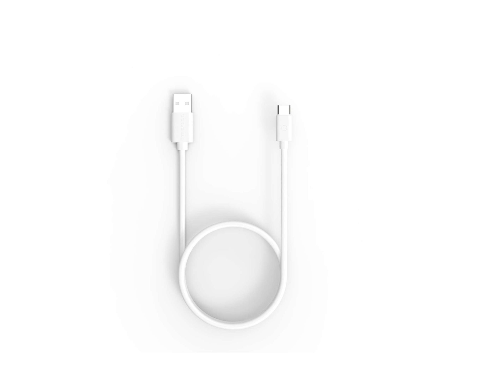Twance T24W PVC - Type C to USB Charging & data transfer Cable, 2 M, White - 500 Pieces
