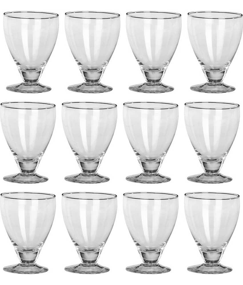 Somil Wine  Glasses Set,  250 ML - (Pack Of 12)