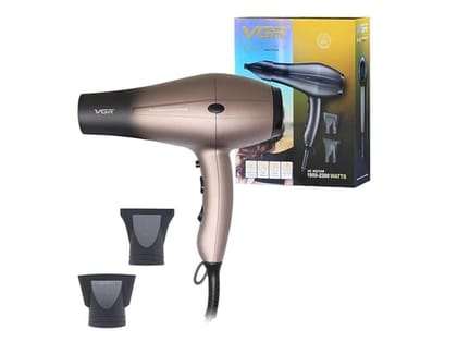 VGR V-463 Professional Hair Dryer for Women & Men 2200 Watts (Brown)