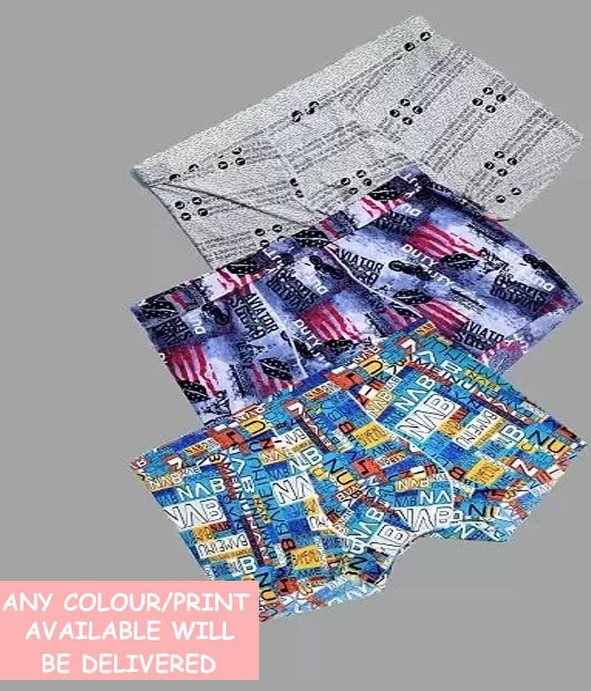 CAVENDRES Pack of 3 Nylon Trunks For Men's ( Multicolor1 )