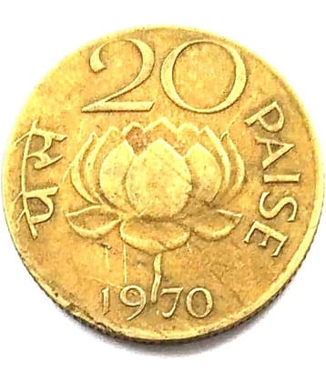 20 Paise of 1970 - Mumbai Mint - Diamond 100% Authenticity Assurance