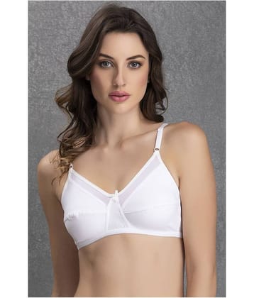 Clovia Cotton Non Padded Women's Everyday Bra ( White )