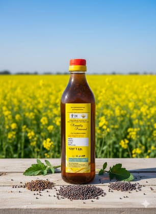 Kachchi Ghani Pure Mustard Oil - 1 L
