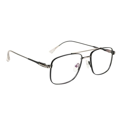 TERRY & CO | Zero Power Blue Cut Eyeglasses | Metal Frame | Medium Size | Anti-Reflective, UV Protection, Lightweight | Spring Hinges | Unisex