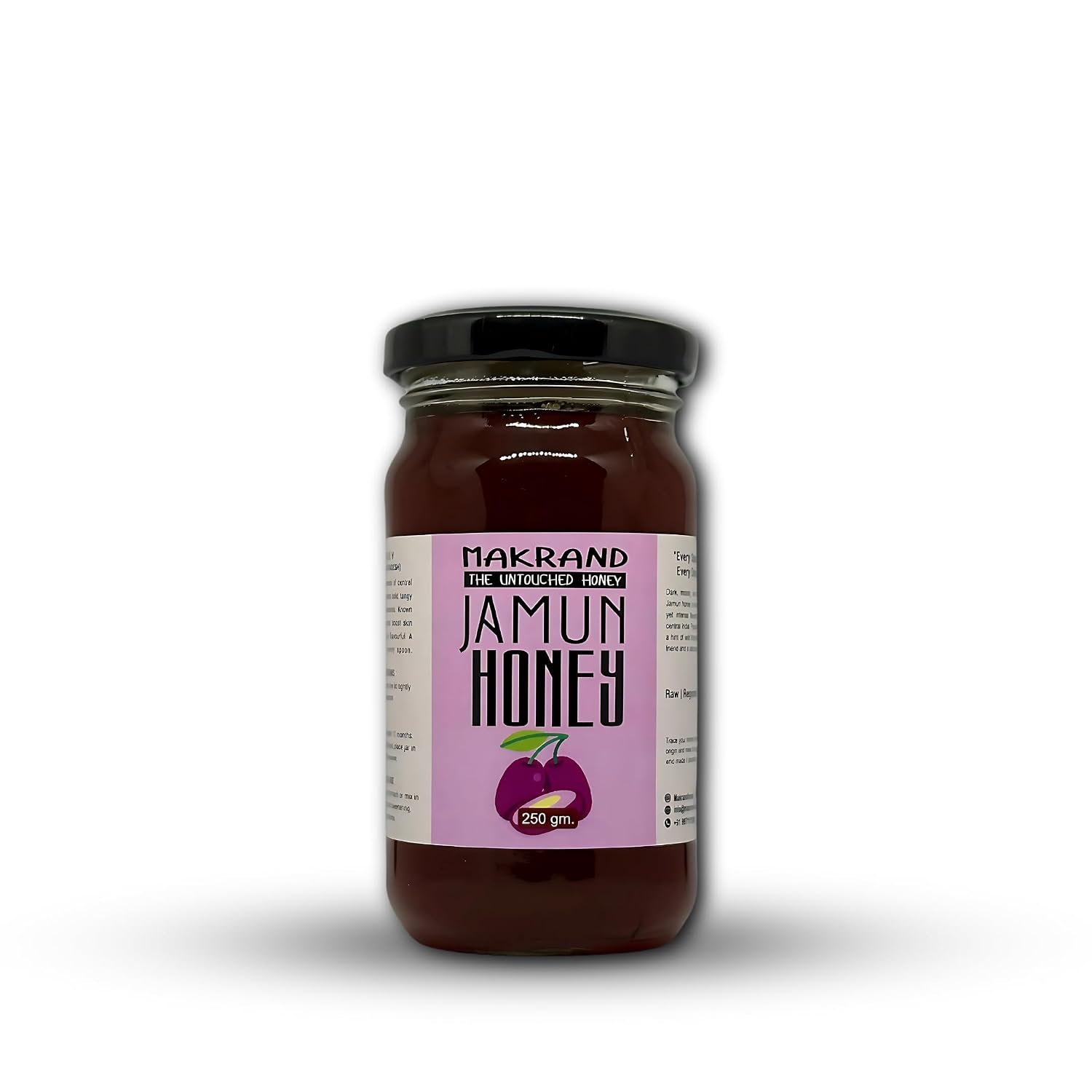 Makrand Organic Honey Jamun – 100% Pure, Raw, Unfiltered, & Natural – Sustainably Sourced from Healthy Bee Colonies for Maximum Flavor & Health Benefits 250gm