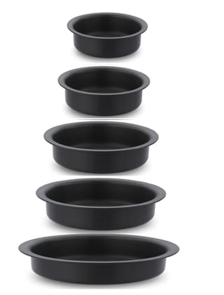 India Gold Hard Anodised Lagadi Pan/Tope Set of 5 | Sizes No. 1, 2, 3, 4 & 5 India Gold Hard Anodised Lagadi Pan/Tope Set of 5 | Sizes No. 1, 2, 3, 4 & 5