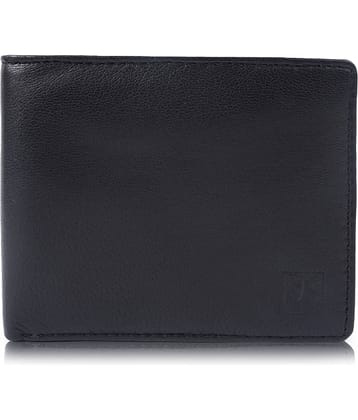 CIMONI Black Leather Men's Two Fold Wallet ( Pack of 1 )