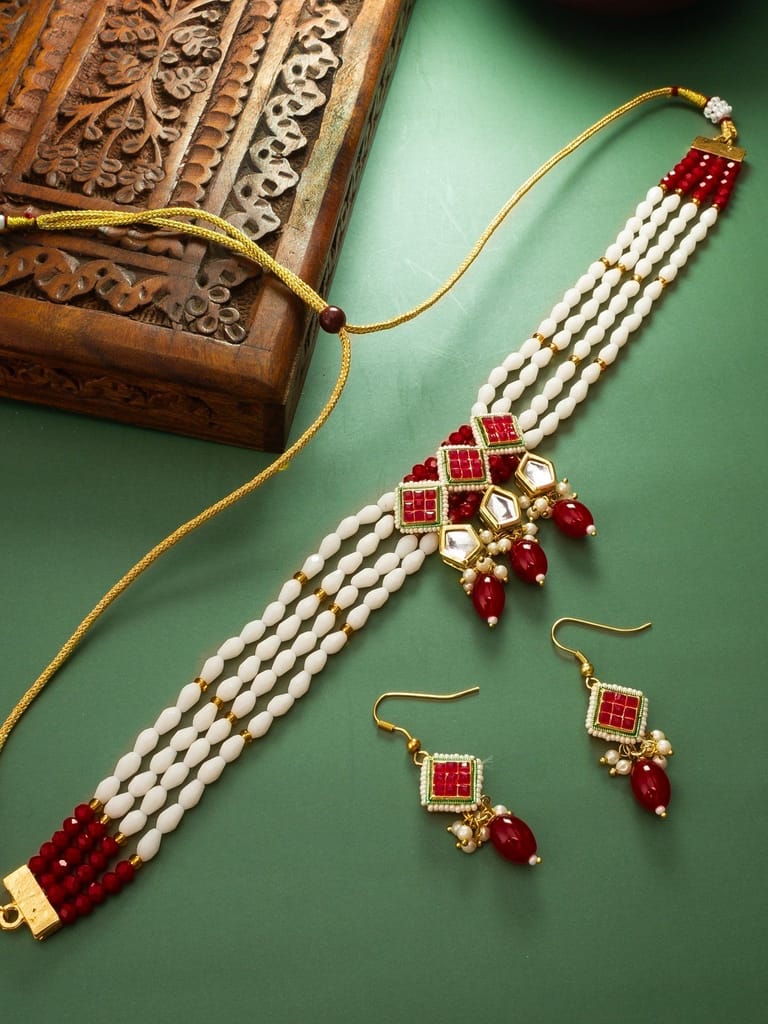 Morison Golden Dream Necklace and Earrings Set Sparkle with Sophistication - Jewellery Sets | Buy online on ZillyBuy