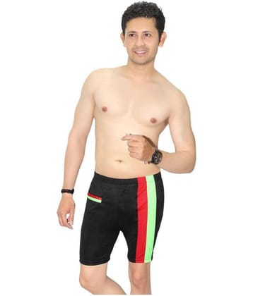Goodluck Black Polyester Lycra Jammer Single