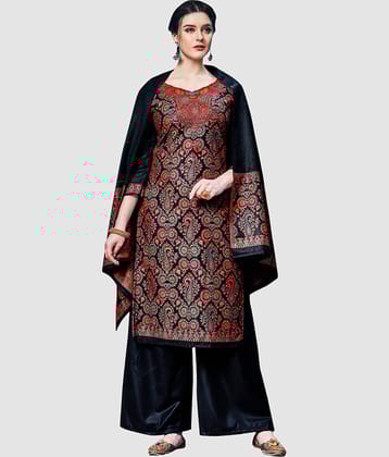 SAFAA Unstitched Woollen Self Design Dress Material - Green ( Pack of 1 )