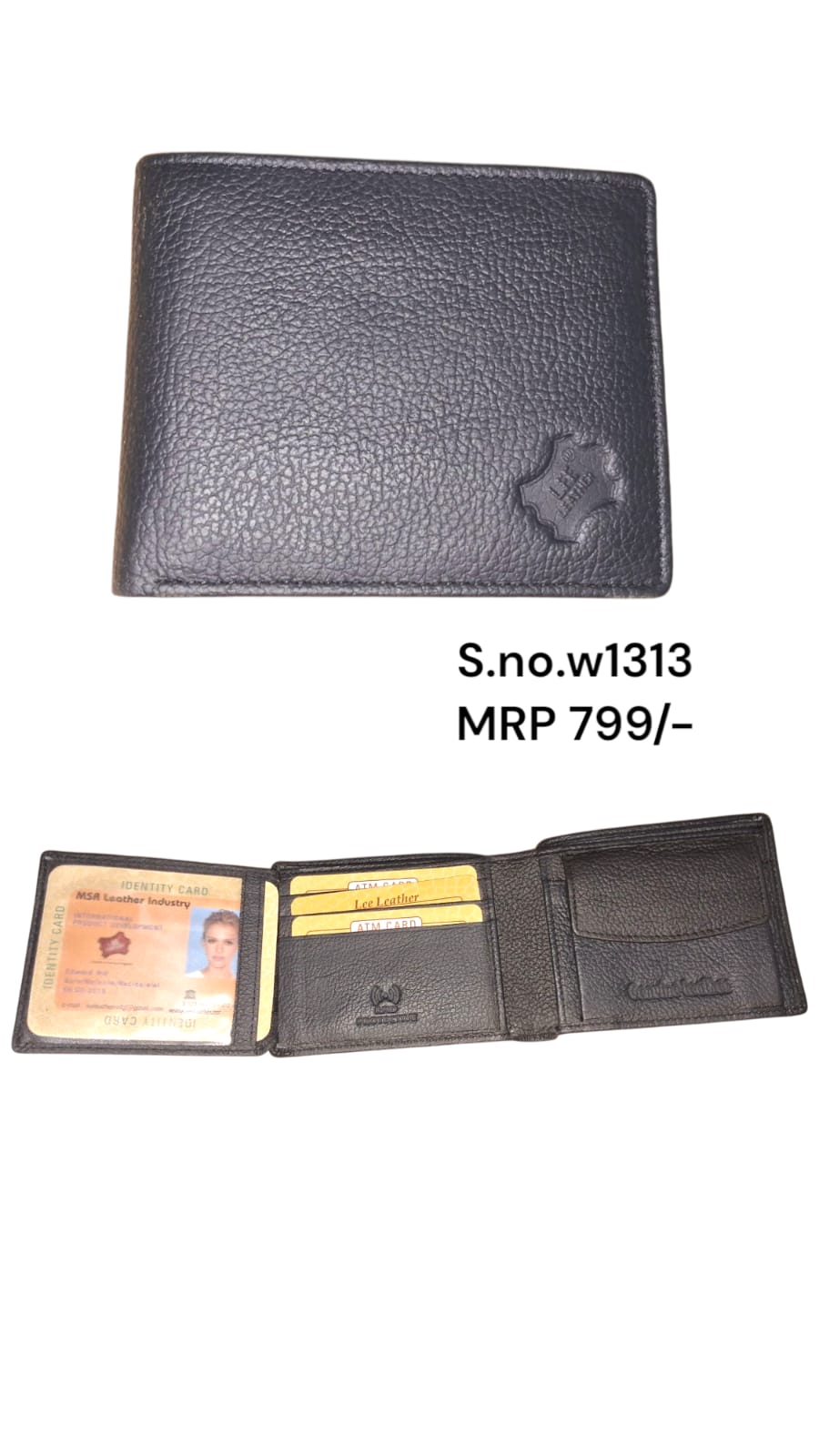 Genuine leather wallet for men