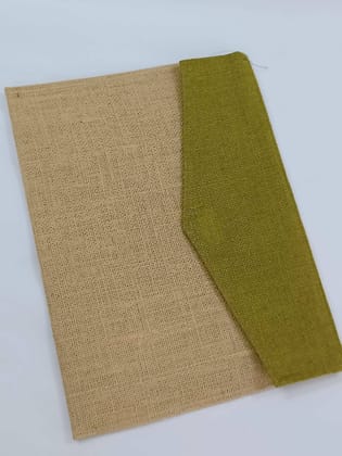 Jute Office File Folder Olive  (A4 Size)