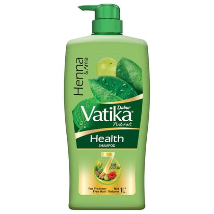 Dabur Vatika Health Shampoo - 640ml | For Smooth, Shiny & Nourished Hair | Repairs Hair damage, Controls Frizz | For All Hair Types | Goodness of Henna & Amla