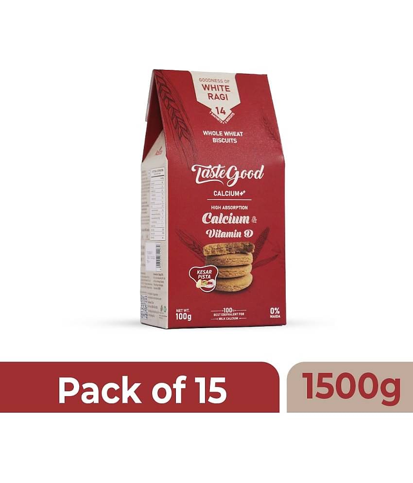 Taste Good Calcium Digestives & Low Calorie Biscuits 1500 gm Pack of 15