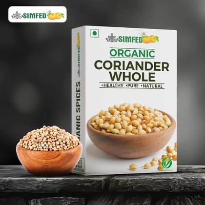 SIMFED Organic Coriander Whole 100g Pack of 3 SIMFED Organic Coriander Whole 100g Pack of 3