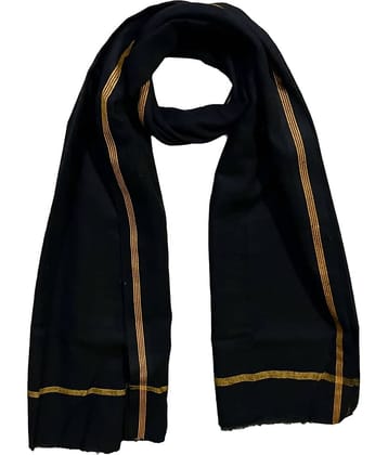 Mk weaves Cotton Solid Below 300 -GSM Bath Towel ( Pack of 1 ) - Black