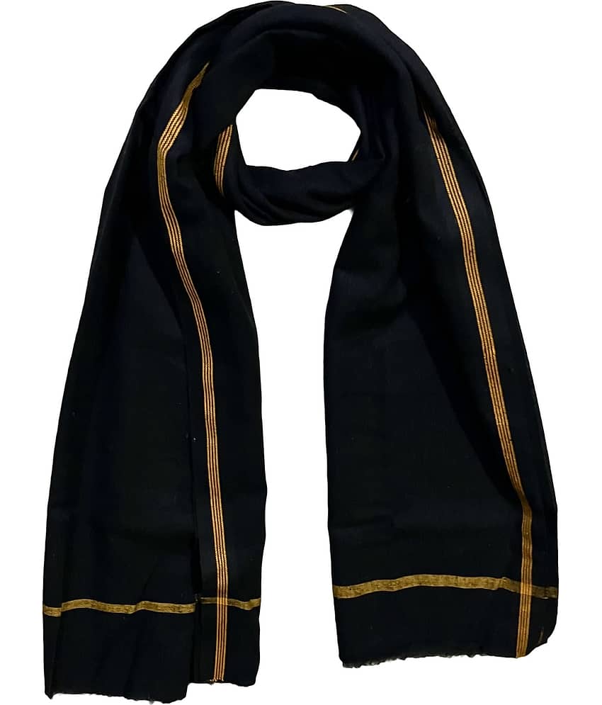 Mk weaves Cotton Solid Below 300 -GSM Bath Towel ( Pack of 1 ) - Black