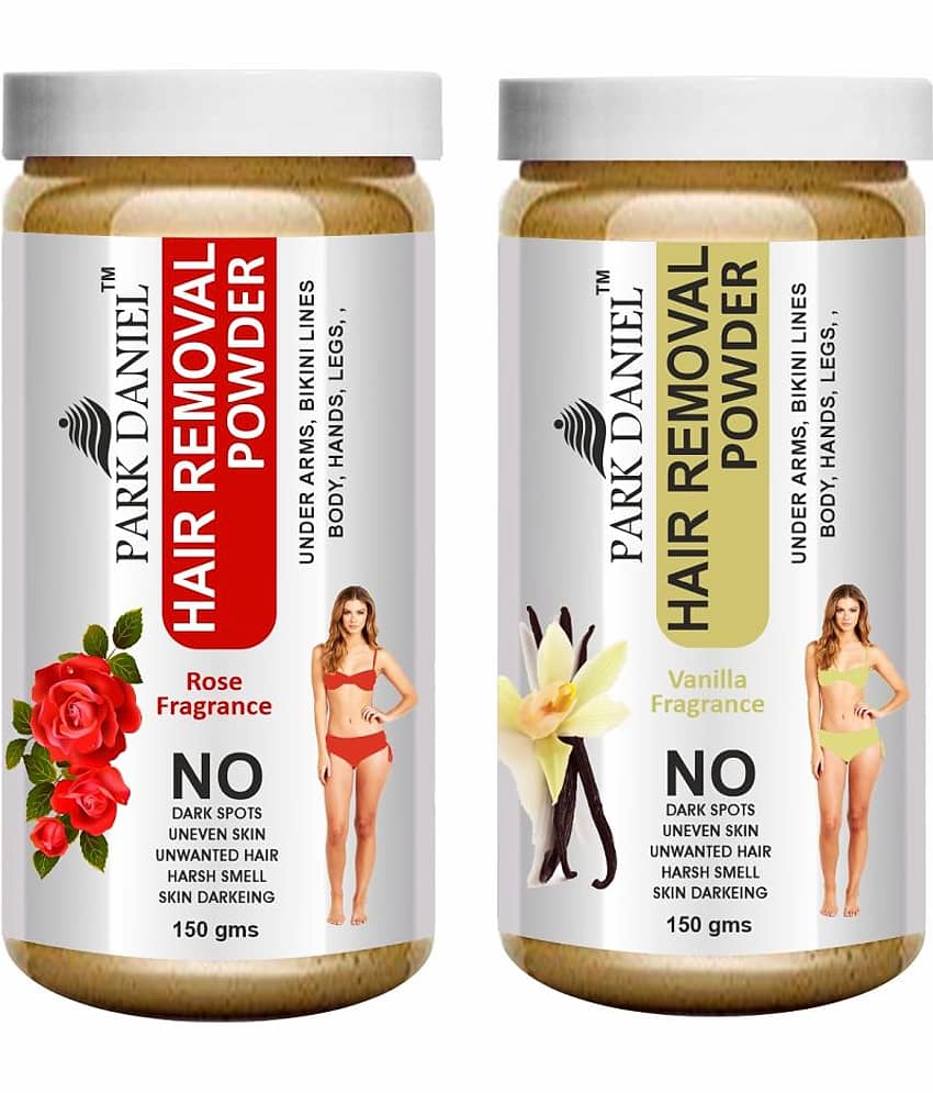 Park Daniel Rose +  Vanilla  Fragrance Hair Removal Powder 300 g Pack of 2