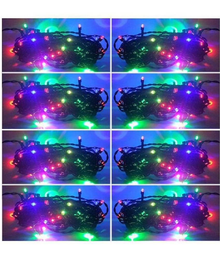 EmmEmm Set of 8 Pcs 3.5Mtr MultiColor Led String Lights Multi