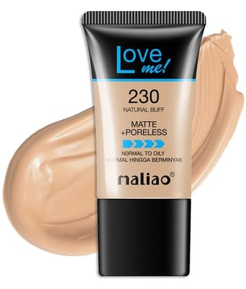 Maliao Love Me Matte + Poreless Foundation for Normal to Oily Skin (230-NATURAL BUFF)