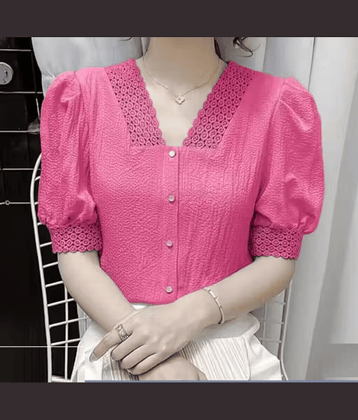 SKIN SMOOTHIE Women's Cotton Regular Top ( Pink )
