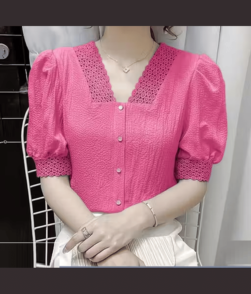 SKIN SMOOTHIE Women's Cotton Regular Top ( Pink )