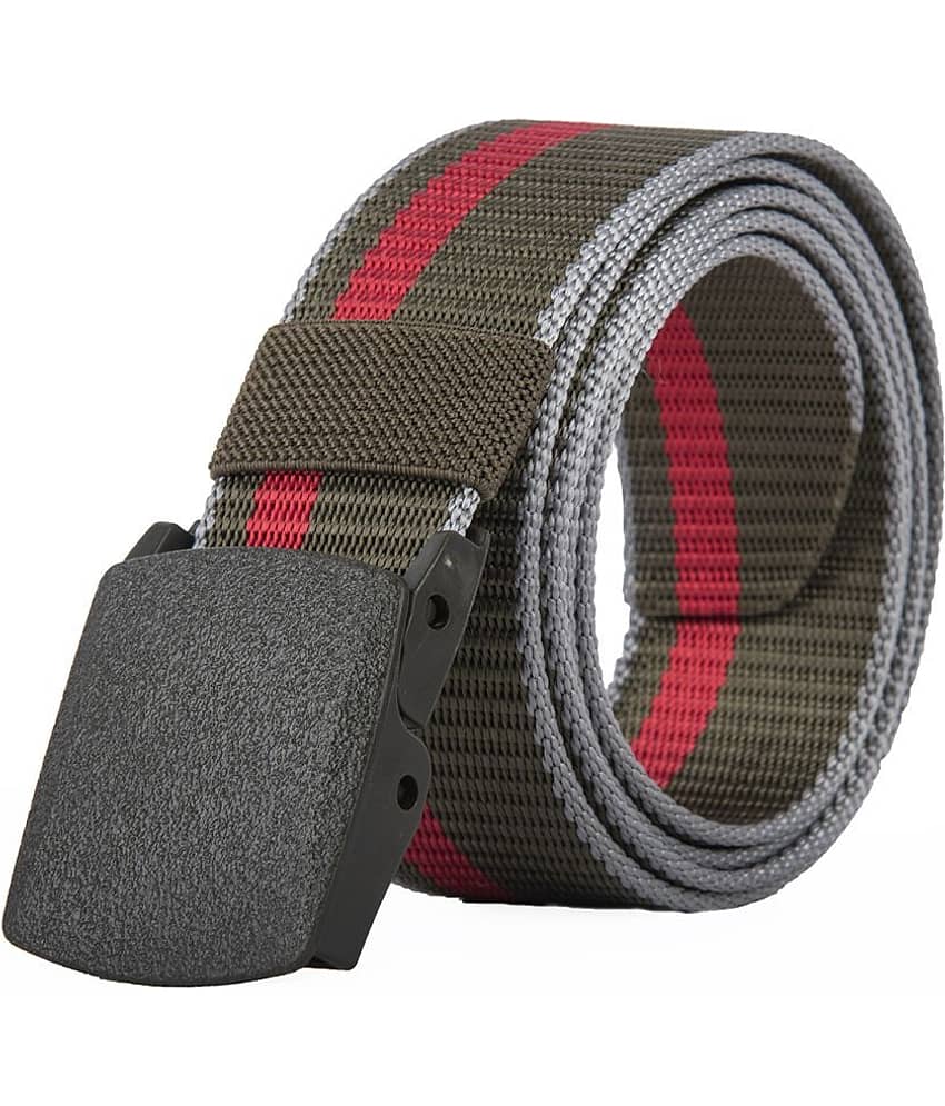 Loopa - Multicolor Nylon Men's Casual Belt ( Pack of 1 )