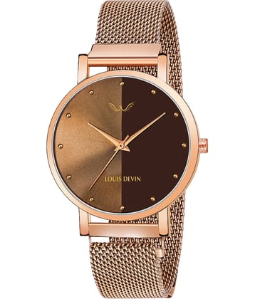 LOUIS DEVIN - Rose Gold Metal Analog Womens Watch