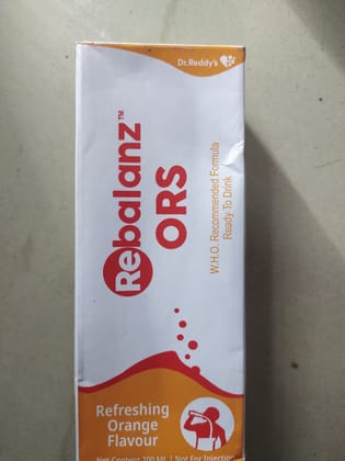 Dr.reddy's Rebalanz™ Ors W.h.o. recommended formula Ready to drink Refreshing Orange Flavour 