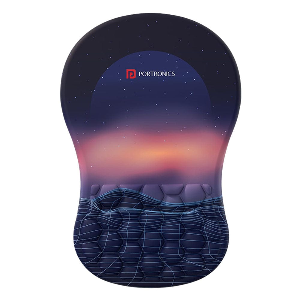 Portronics Comfipad Wrist Rest Mouse Pad Portronics Comfipad Wrist Rest Mouse Pad - Black