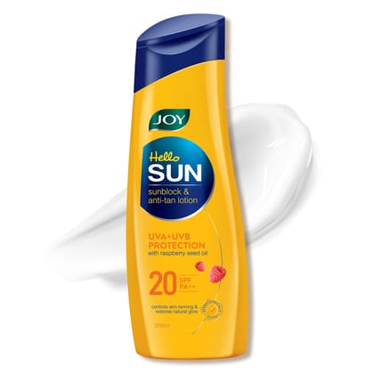Joy Hello Sun SunBlock & Anti-Tan Lotion SPF20, 100 ml