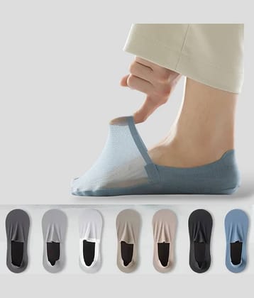 GEEO Pack of 3 Men's Cotton Blend Low Cut Socks ( Multicolor )