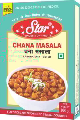 Star Spices Chana Masala, 100 gm - Pack of 5