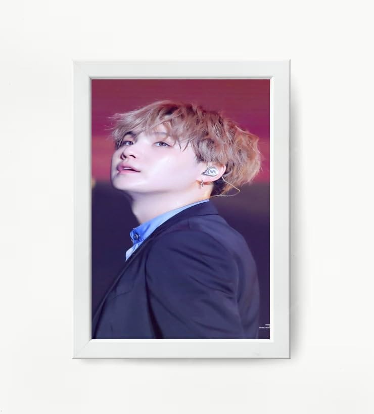 NOKKES Bts Army Bangtan Boy V suga J-Hope Jungkook Jin Jimin Rm 5X7 Inch Size Photo Frame Photo Home Office_EQW293