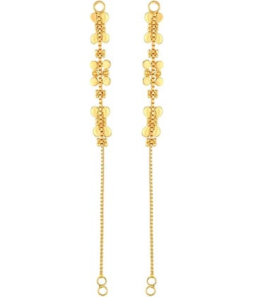 VIVASTRI Golden Threader Earrings ( Pack of 1 )
