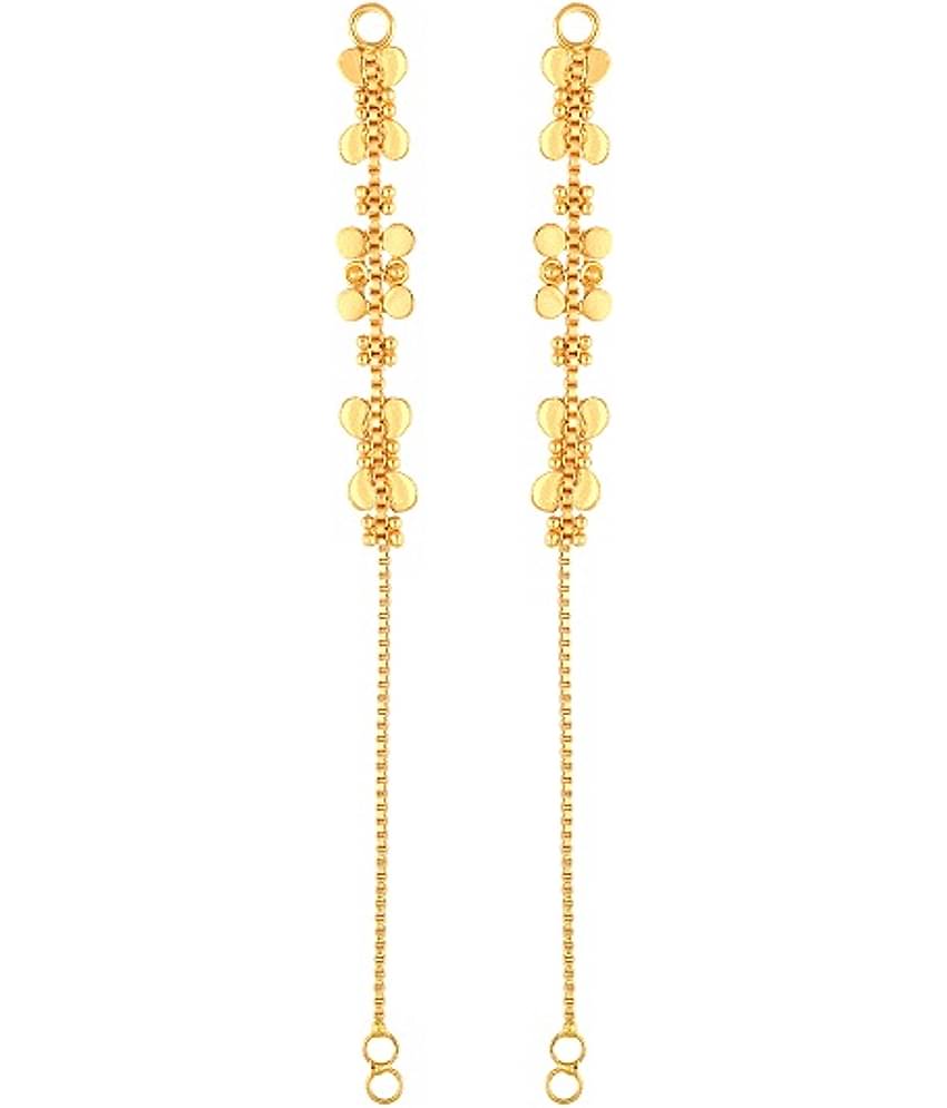VIVASTRI Golden Threader Earrings ( Pack of 1 )
