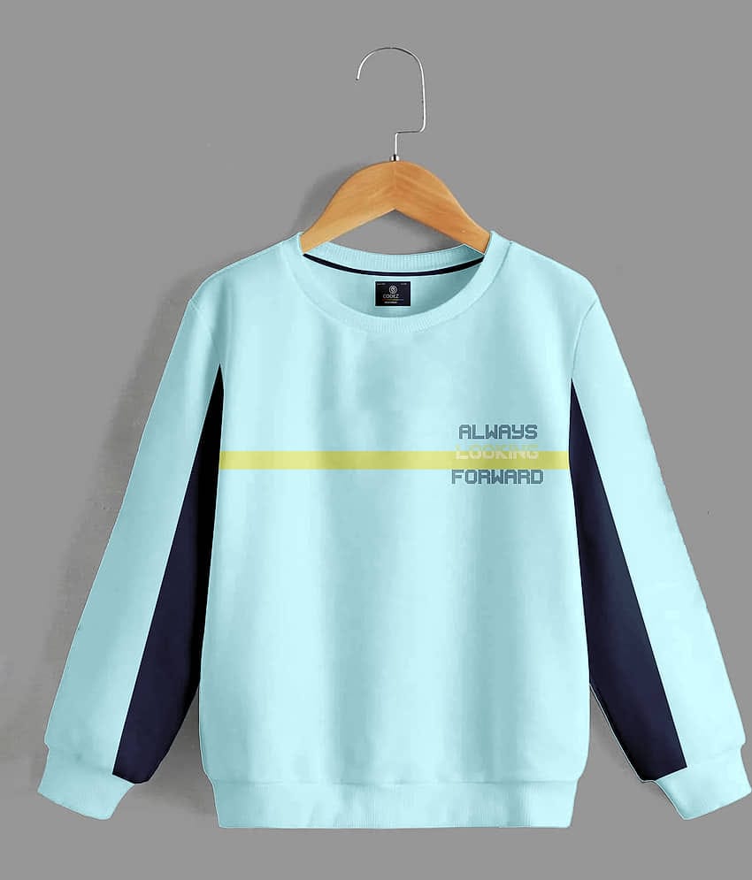 CODEZ Pack of 1 Boys Cotton Blend Sweatshirt ( Turquoise )